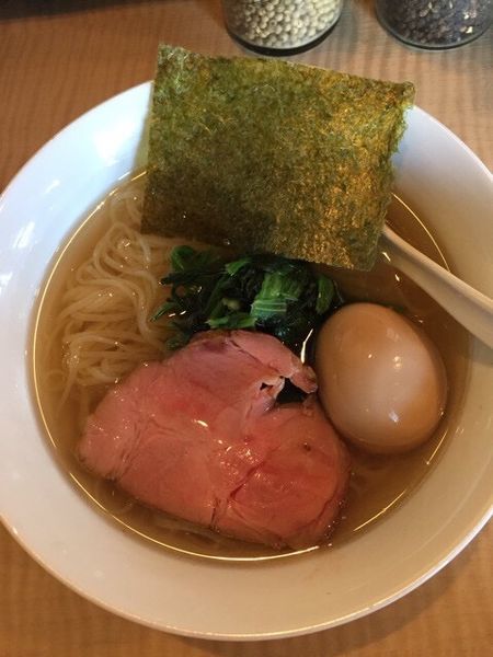 「塩ラーメン、味玉」@菜の写真