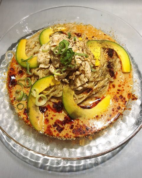 「【限定】豆乳仕立ての冷製豚しゃぶ担々麺」@中華蕎麦 瑞山（ZUIZAN）の写真