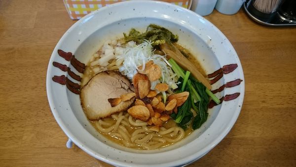 「ガーリック白湯まぜそば800円」@中華そば かずしのの写真