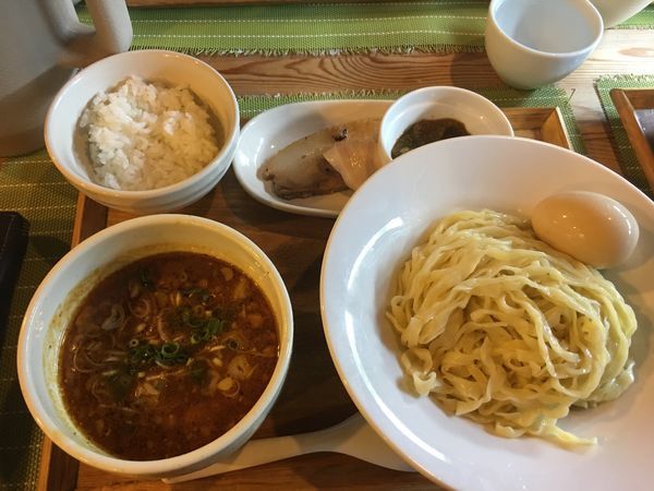 「【限定】 魚介出汁とカレーのつけそば」@中華蕎麦 はざまの写真