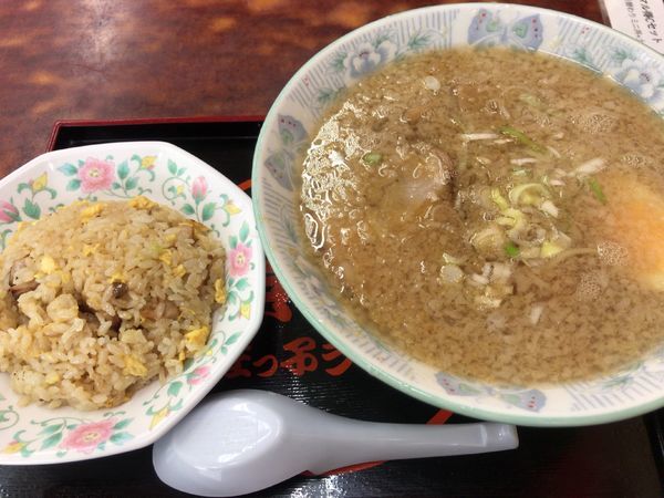 「マル得Aセット(半チャーハン+土佐っ子ラーメン)750円」@環七土佐っ子ラーメン 池袋店の写真