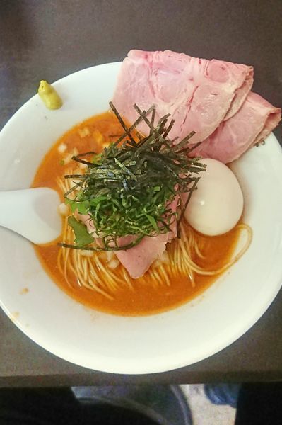 「雲丹そば&チャーシュー増し&味玉」@と多゛食堂の写真