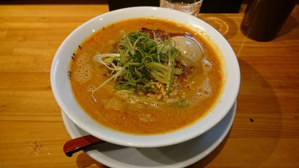 「担々麺+煮玉子」@麺庵ちとせの写真
