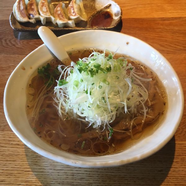 「醤油ネギラーメン」@手打ちラーメン創房 舌笑家の写真