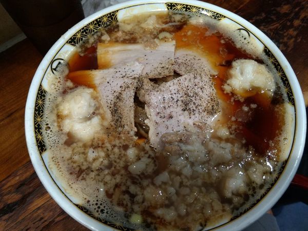 「背脂多め固めあっさり」@すごい煮干ラーメン凪 渋谷東口店の写真