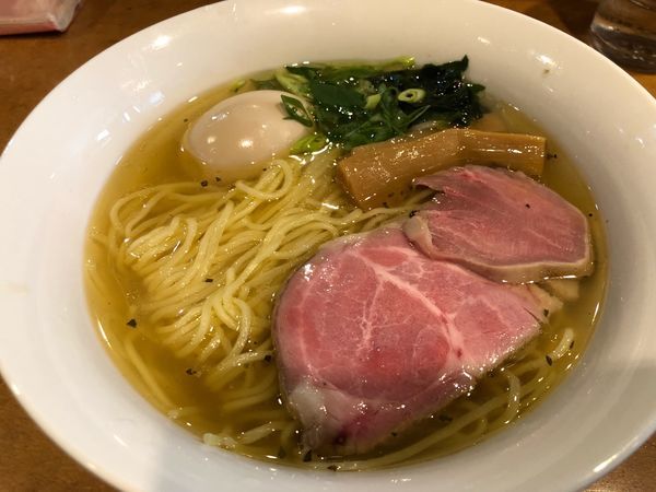 「塩ラーメン780円、味玉100円」@麺屋 紅の写真