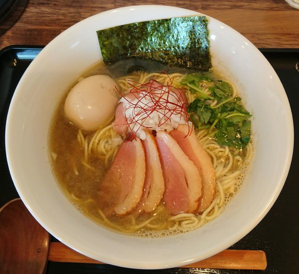 「【限定】鴨油の煮干しらーめん」@麺屋 葵の写真