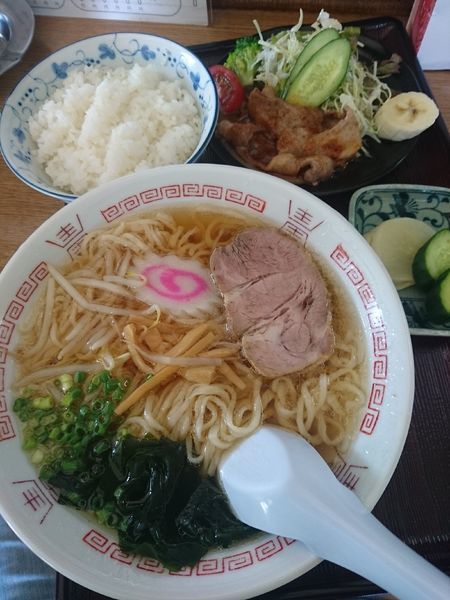 「ラーメン定食 800円」@光楽の写真