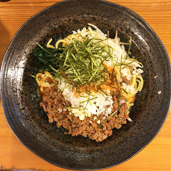 「肉増し 担々油そば＋刻みタマネギ」@油そば商店 油坊主の写真