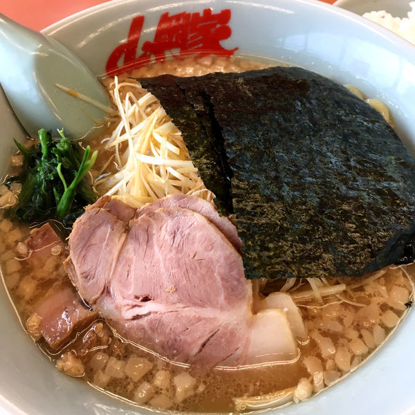 「醤油ネギラーメン740円　小ライス120円　チャーシュー0円」@ラーメン山岡家 太田店の写真