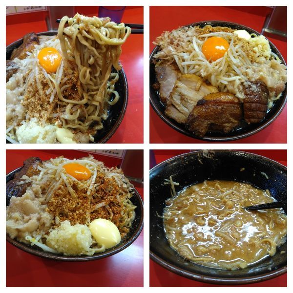 「まぜそば大＋マヨネーズ＋豚2枚600グラム」@麺屋 桐龍の写真