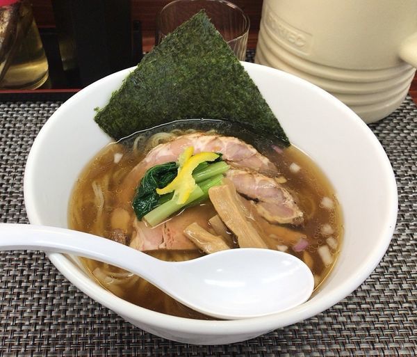 「冷やし薄口醤油(限定)800円」@麺や 睡蓮の写真
