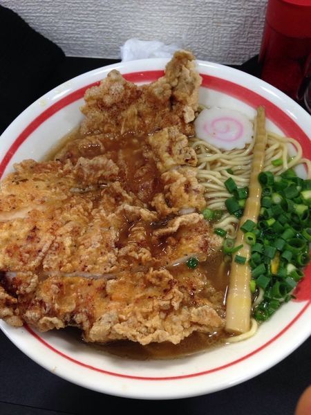 「揚げチキンめん」@自家製麺SHINの写真