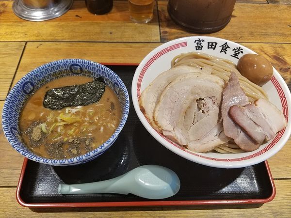 「濃厚特製つけ麺 (1150円)」@松戸中華そば 富田食堂の写真