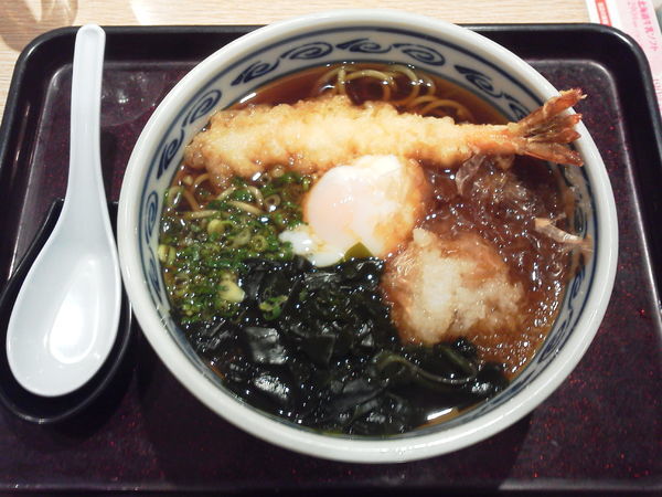 「えび天温玉そば 680円+tax」@和食レストラン とんでん 狭山ケ丘店の写真