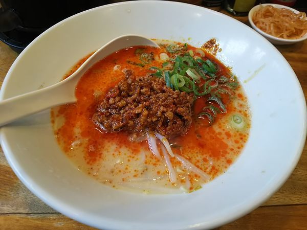 「一風堂からか麺：バリカタ　※３辛　＋替玉：ハリガネ　※㋗券」@博多 一風堂 諏訪インター店の写真