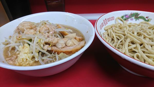 「つけ麺 ｽｸﾅﾒﾔｻｲﾏｼﾆﾝﾆｸｱﾌﾞﾗｽｺｼﾏｼ」@ラーメン二郎 湘南藤沢店の写真