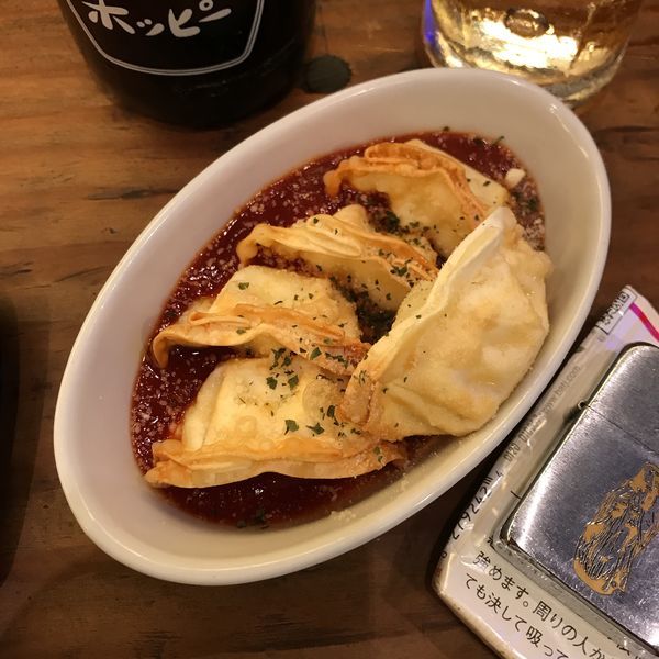 「チーズ餃子チリソース」@アガリコ餃子楼 新橋店の写真