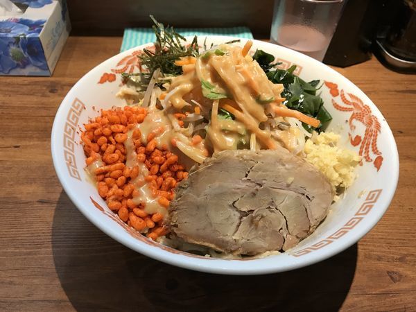 「「限定」冷やし中華（しょうが、辛あげ玉）」@火の豚 人形町駅前店の写真