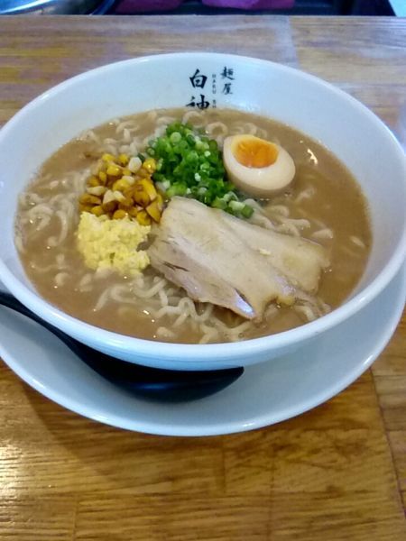 「限定メニュー　トウモロコシラーメン」@二代目 白神の写真
