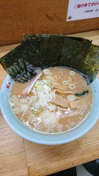 「塩ラーメン中盛+たまご、のり」@八家本陣の写真