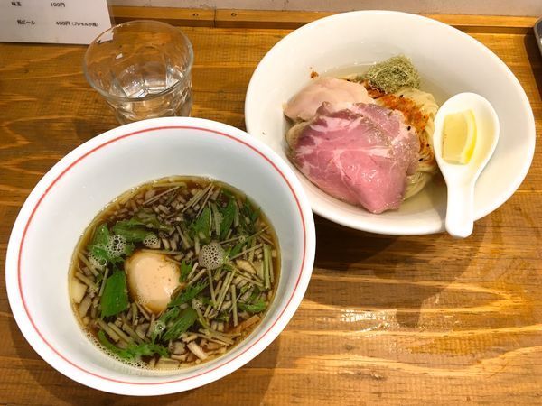 「プレミアムエビス黒 → 特製つけそば（煮干し）」@麺尊 RAGEの写真