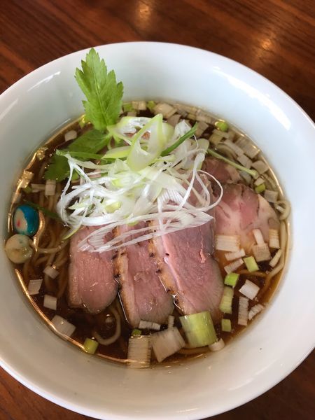 「京鴨出汁そば 醤油 肉増」@Handicraft Worksの写真