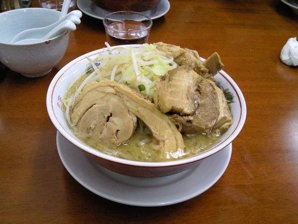 「豚ダブルラーメン 並盛」@ラーメン 龍郎の写真