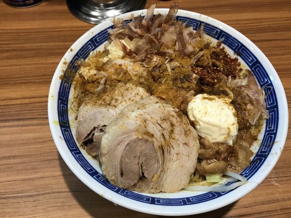 「汁なし カレー 豚2枚」@びんびん豚の写真