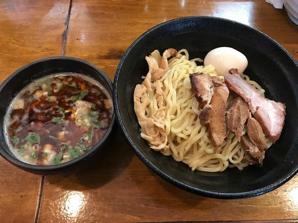 「濃厚つけそば エビ風味 +味玉」@はりけんラーメンの写真