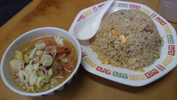 「セットのチャーハン もつ煮サービス」@ラーメンショップ 大山店の写真