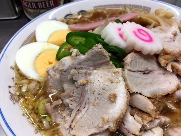 「キリンラガービール中瓶 → 五目チャシューメン」@中華そば みたかの写真