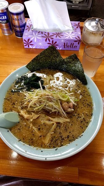 「ネギ味噌ラーメン　中盛　サービス半ライス」@ラーメンショップ 足利50号店の写真