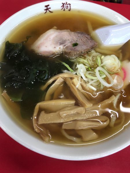 「手打ちラーメン」@手打ちらーめん 天狗の写真
