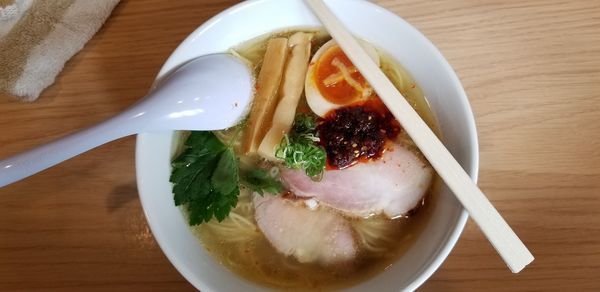 「塩❗柚子鶏辛麺」@らーめんMAIKAGURAの写真