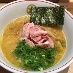 濃厚鶏白湯中華そば大盛り麺固めトッピングネギ