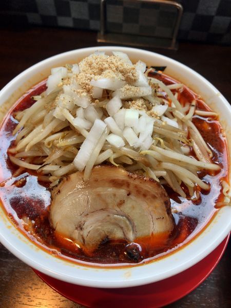 「122帝王もやしラーメン もやし400g 3辛¥1.070」@激辛ラーメンの拉麺帝王の写真