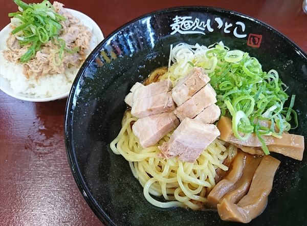 「えび味噌の油そば（並）￥720＋チャーシュー丼（小）￥80」@麺処 いとこの写真