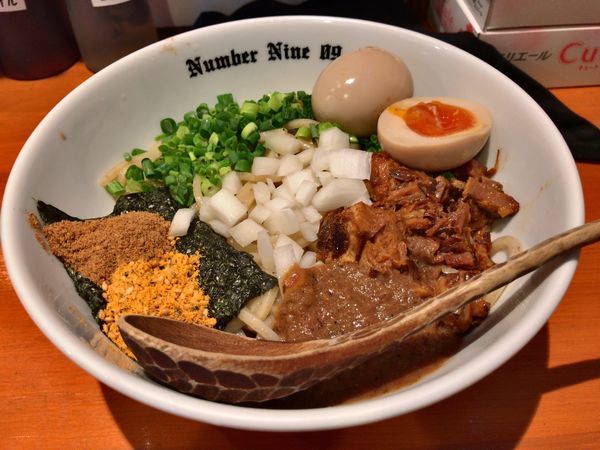 「油そば＋味玉」@麺Dining Number Nine 09の写真