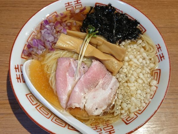 「【夏季限定】冷やし鯵ニボそば」@煮干中華そば 鈴蘭 中野店の写真