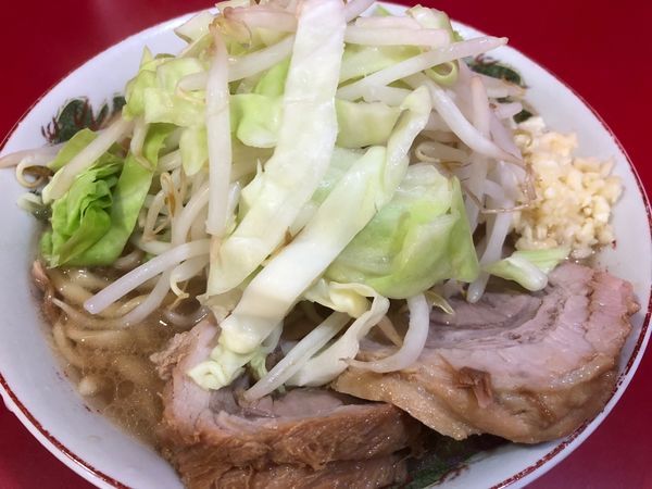 「ラーメン小＋ニンニク」@ラーメン二郎 札幌店の写真