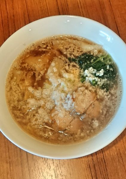 「わんたん麺&背脂増」@麺＆cafe Coi.Coi.の写真