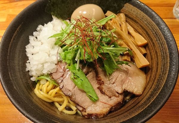 「比内地鶏のあぶらそば(850円)」@瞠 池袋店の写真