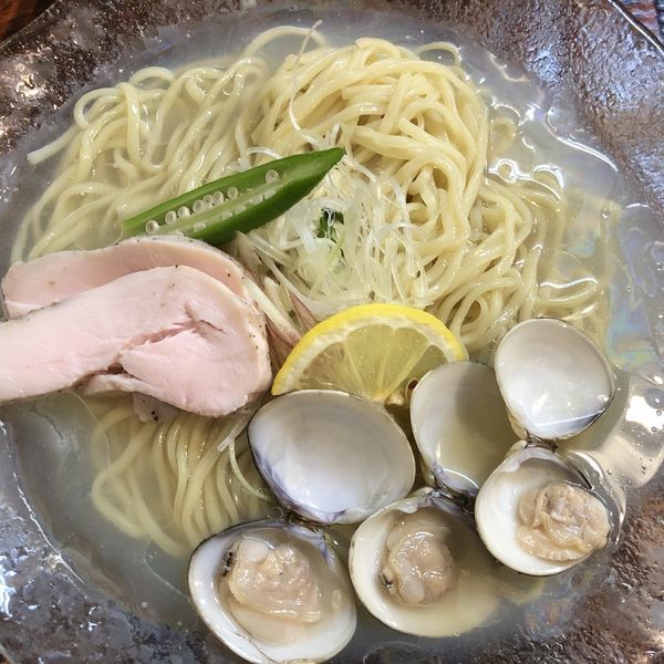「【季節限定】はまぐりの冷やし（大盛）」@つけめん・らーめん活龍 竹園店の写真