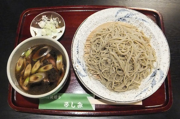 「鴨せいろそば(大盛)」@手打そば ふしみの写真