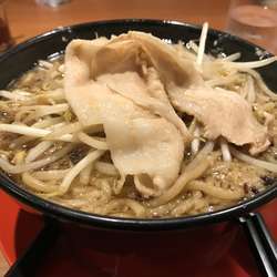 ど根性の醤油（卵なし）麺男盛