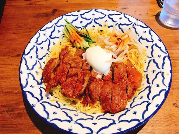 「冷やしパーコー担々麺950円」@ハマカゼ拉麺店の写真