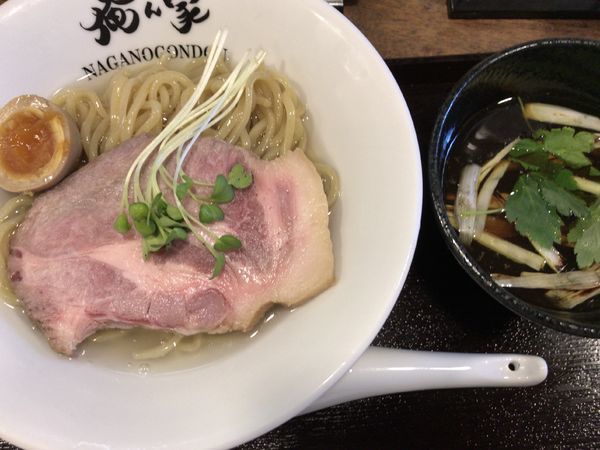 「限定10食：濃厚昆布水の淡麗鶏出汁つけ麺850円」@中華そば 俺ん家の写真
