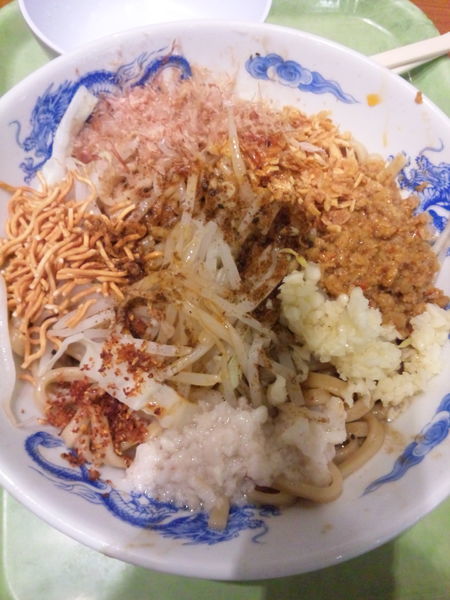 「担々まぜそば780円+大盛100円」@ジャンクガレッジ イオンレイクタウンmori店の写真