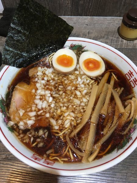 「ラーメン（大盛）＋味玉子」@つけ麺 アメミ屋の写真